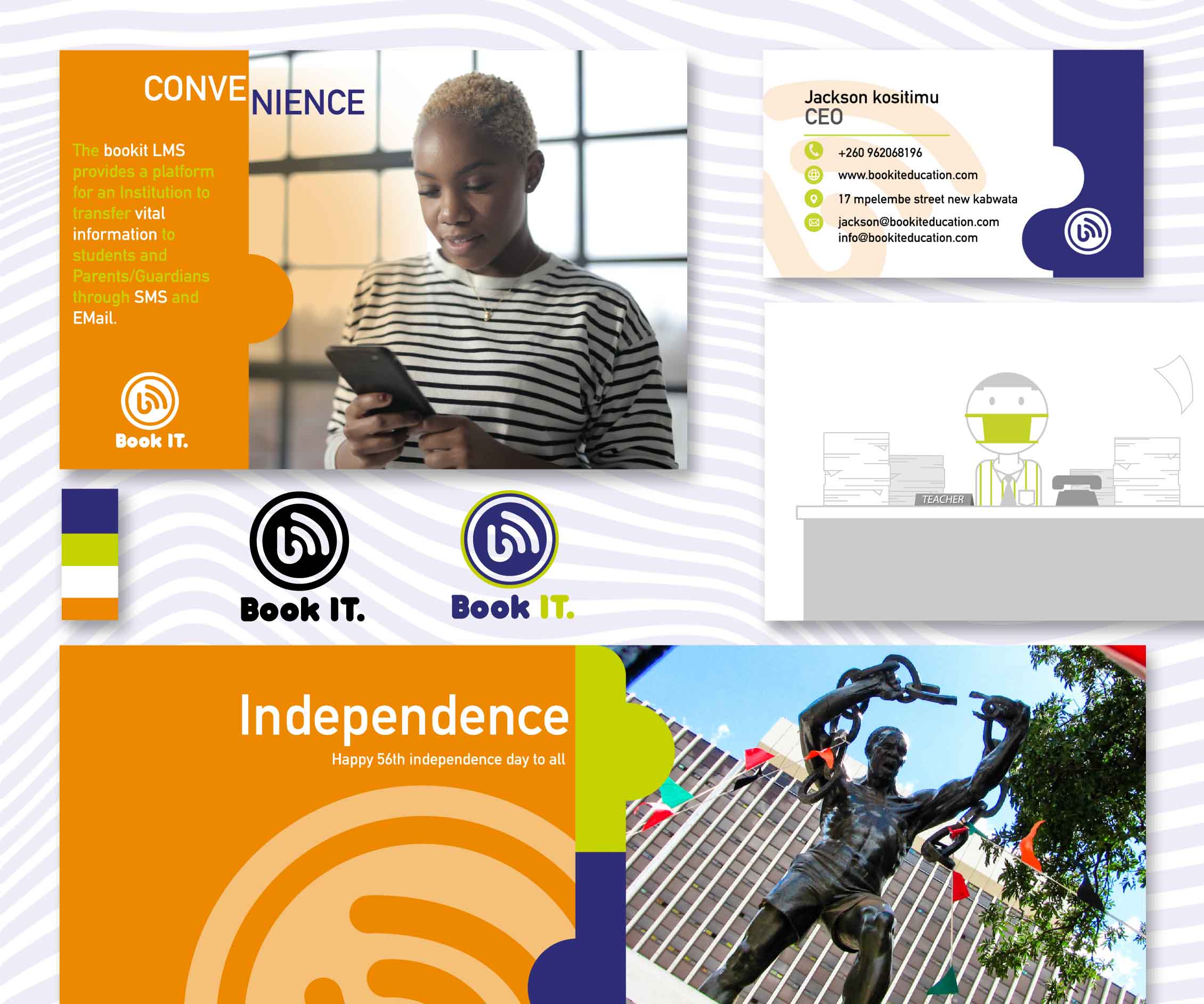 Book it education brand identity