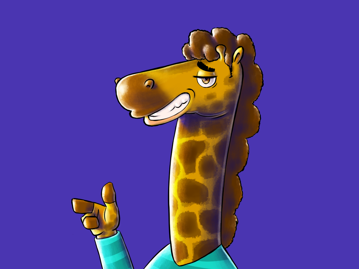 Gerard the Loghouse creatives giraffe